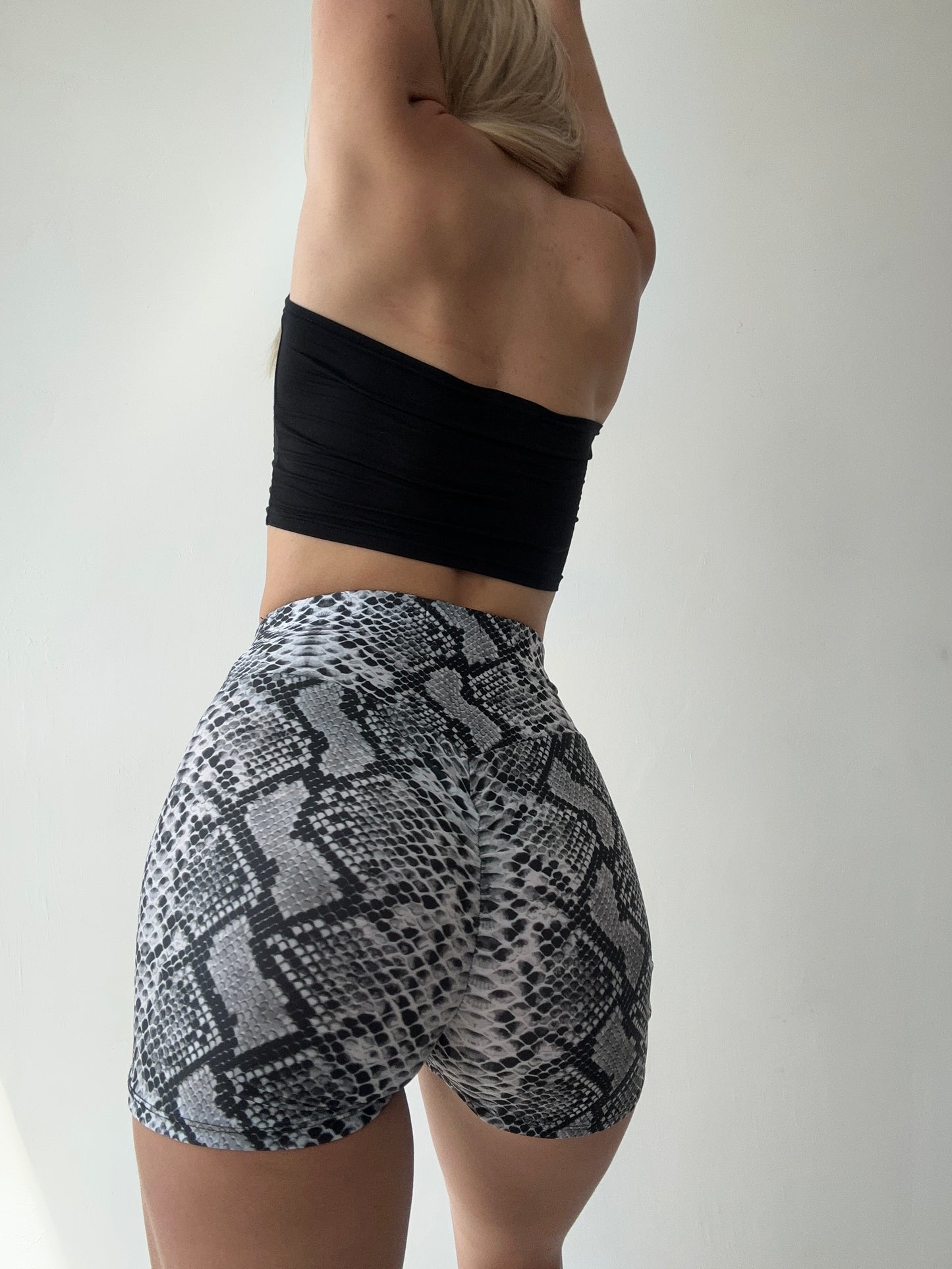 Black High Neck Tank Crop Top