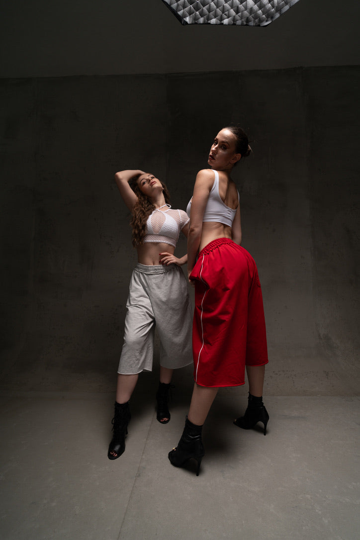 Red Hip Hop Dance Shorts