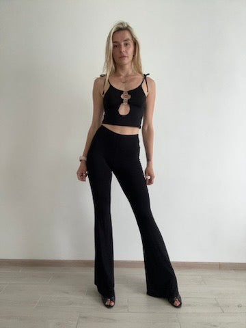 Knit Sleeveless Ring Detail Top