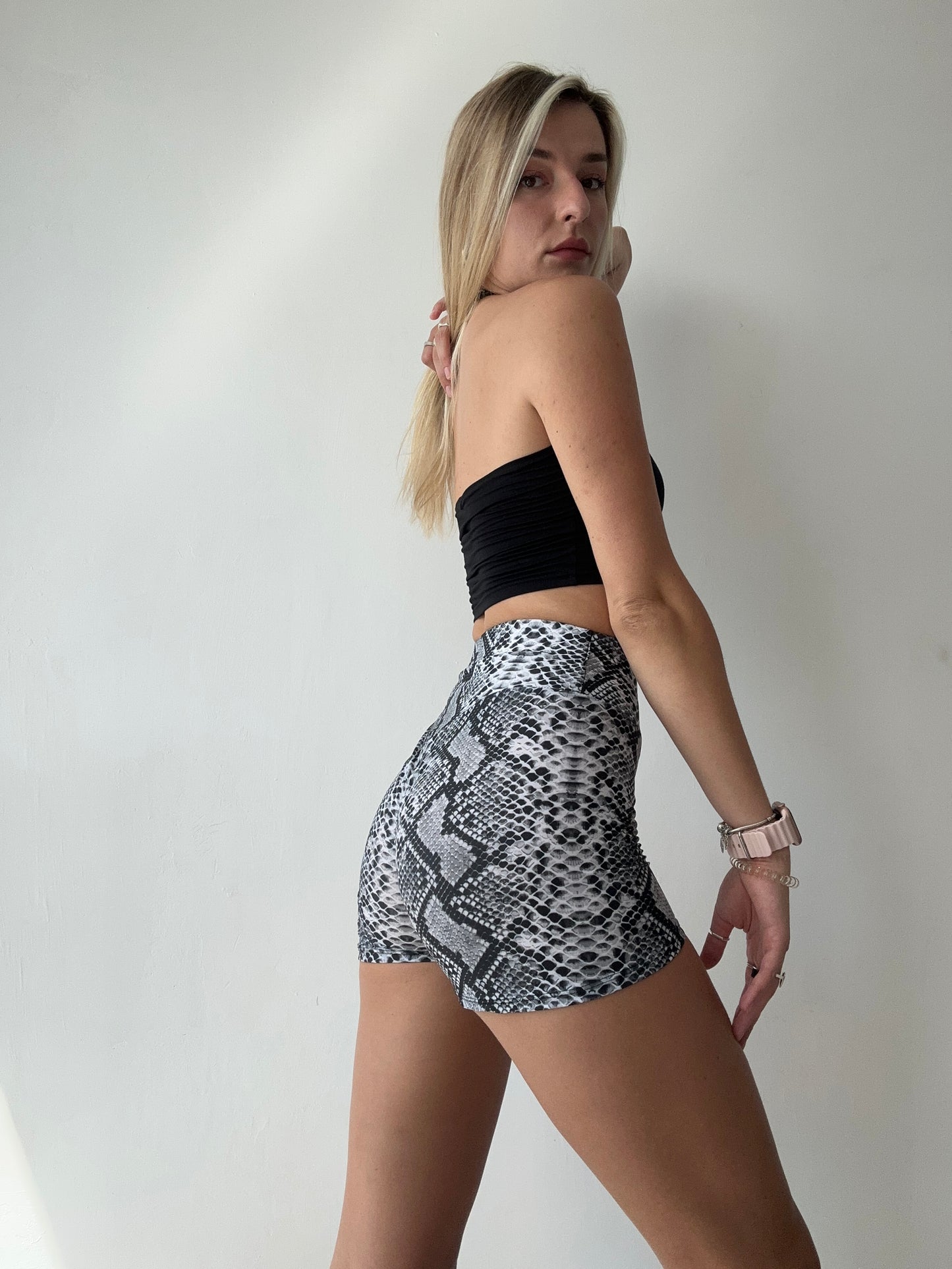 Black High Neck Tank Crop Top