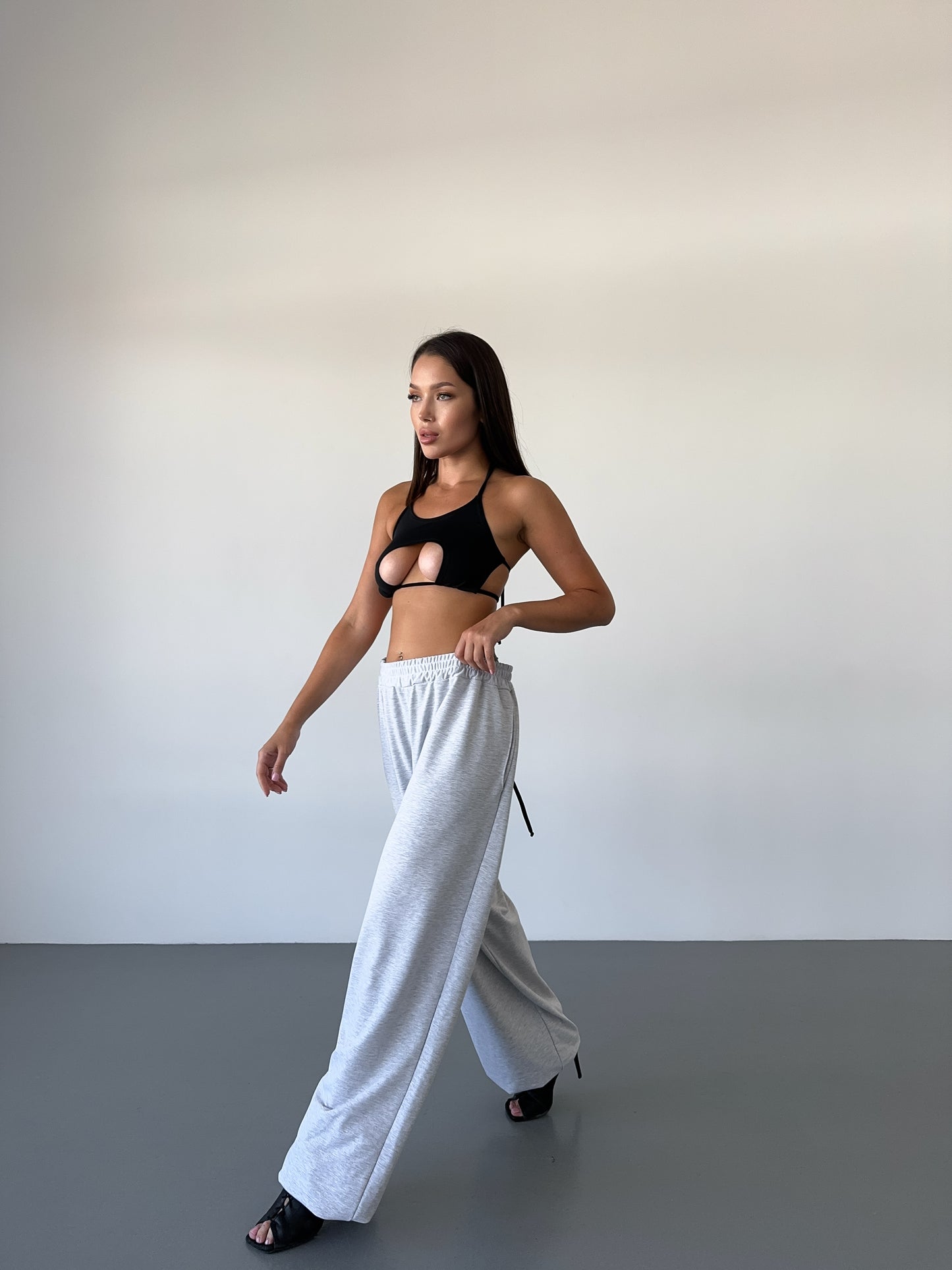 Black Multiway Wrap Dance Backless Top