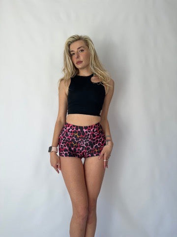 Black Cut-Out Performance Top