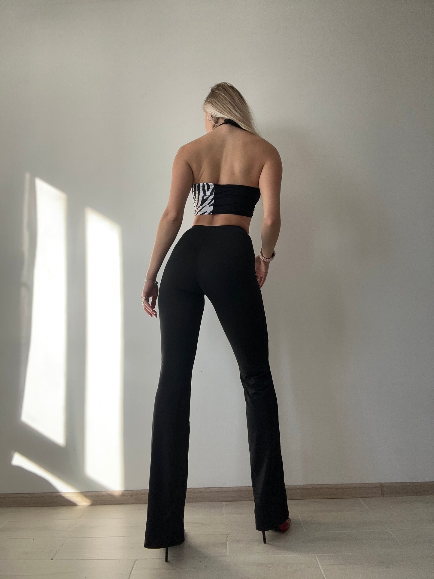 Black Flared Dance Pants