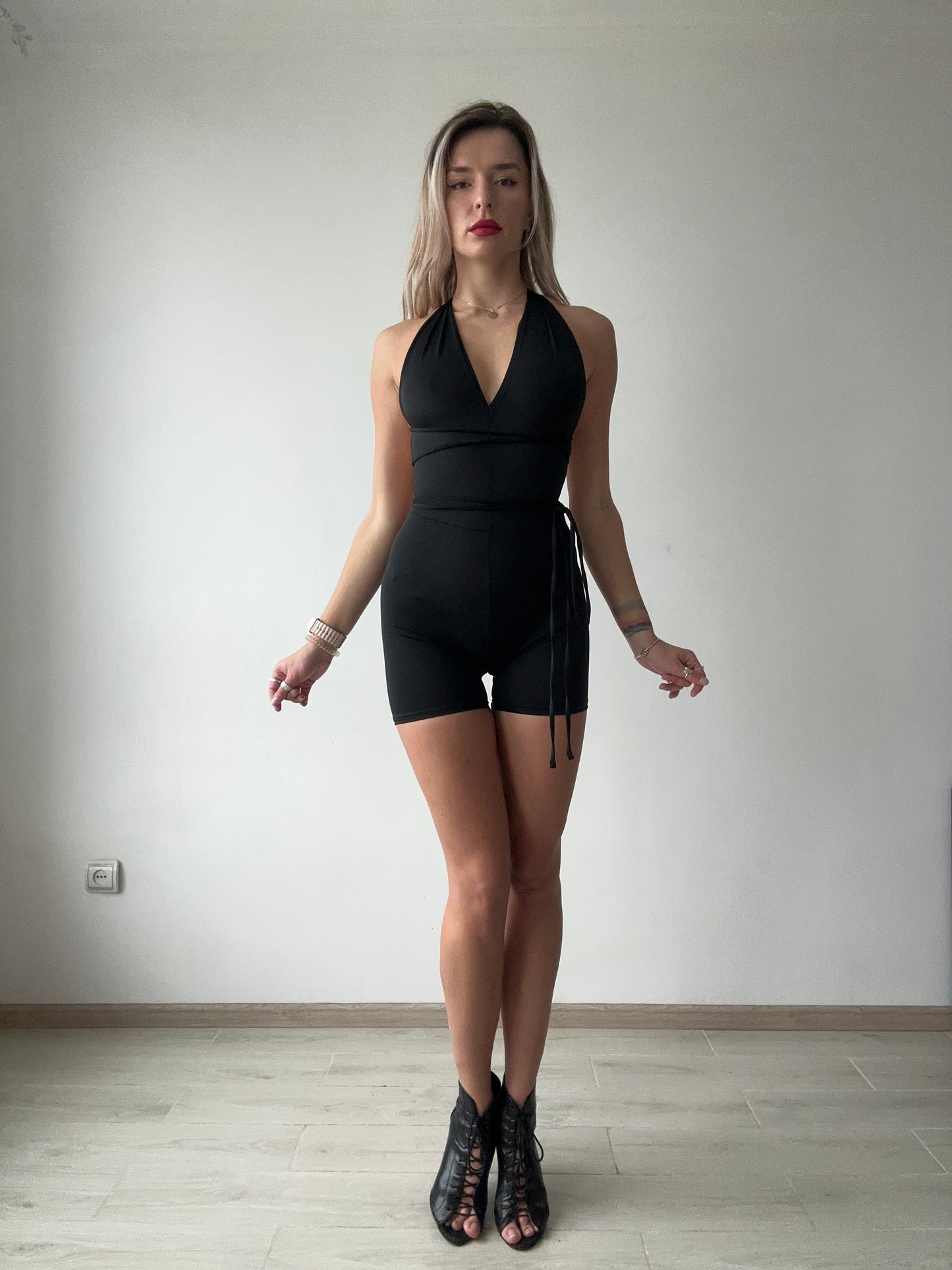 Black Multiway Backless Jumpsuit
