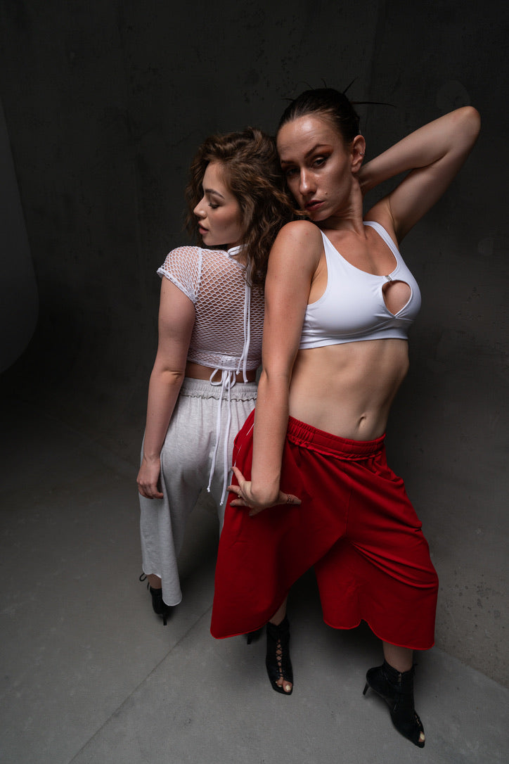 Red Hip Hop Dance Shorts