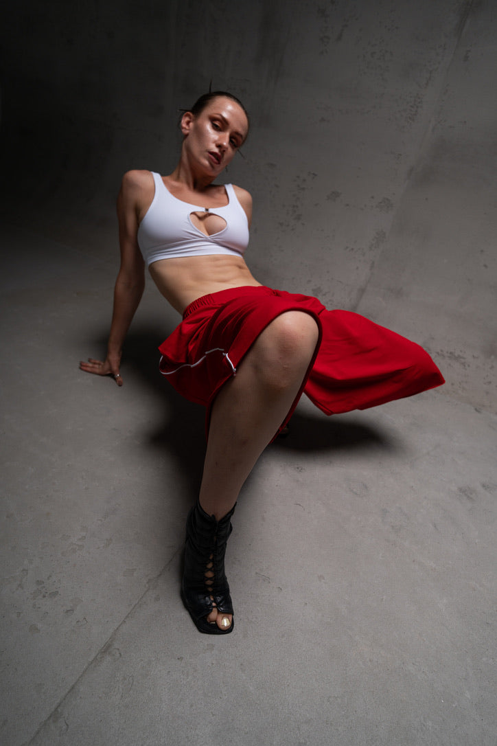 Red Hip Hop Dance Shorts