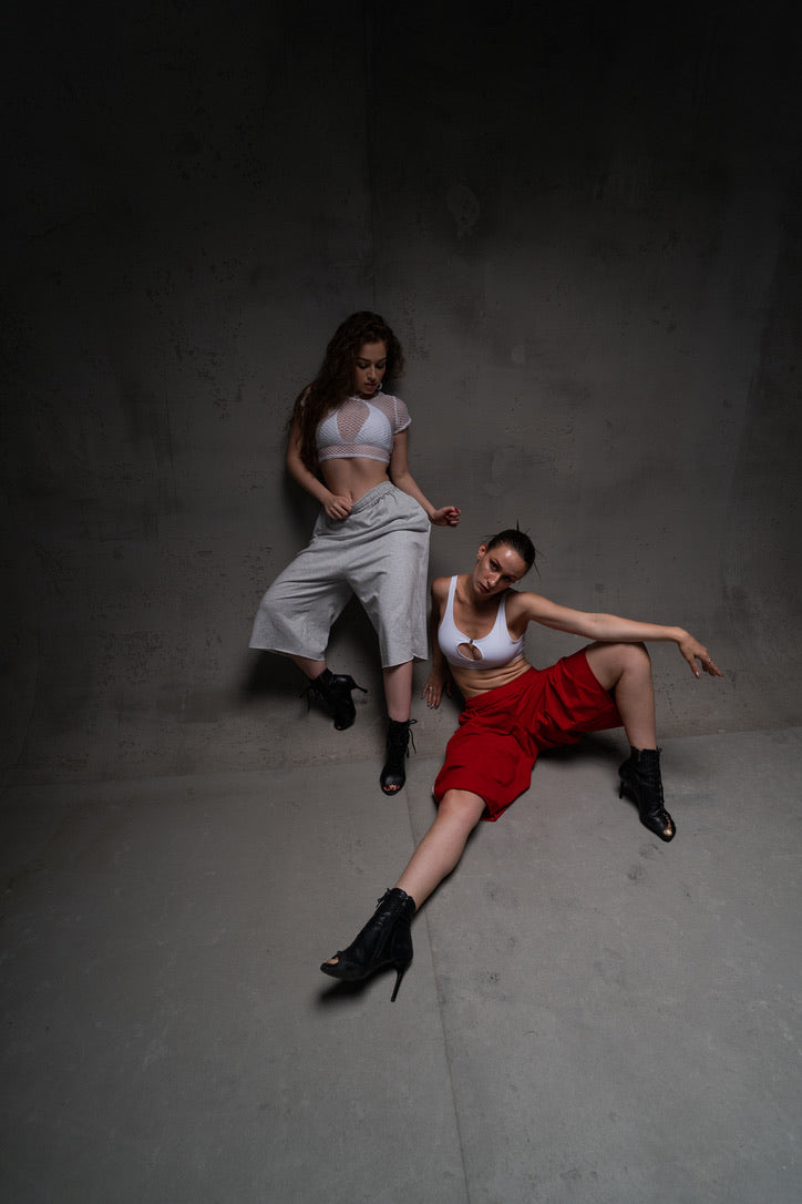 Red Hip Hop Dance Shorts