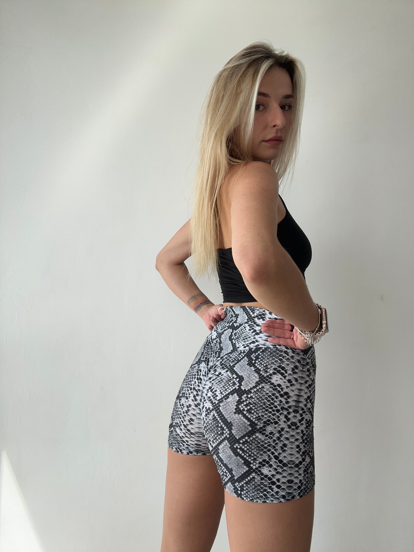 Black High Neck Tank Crop Top