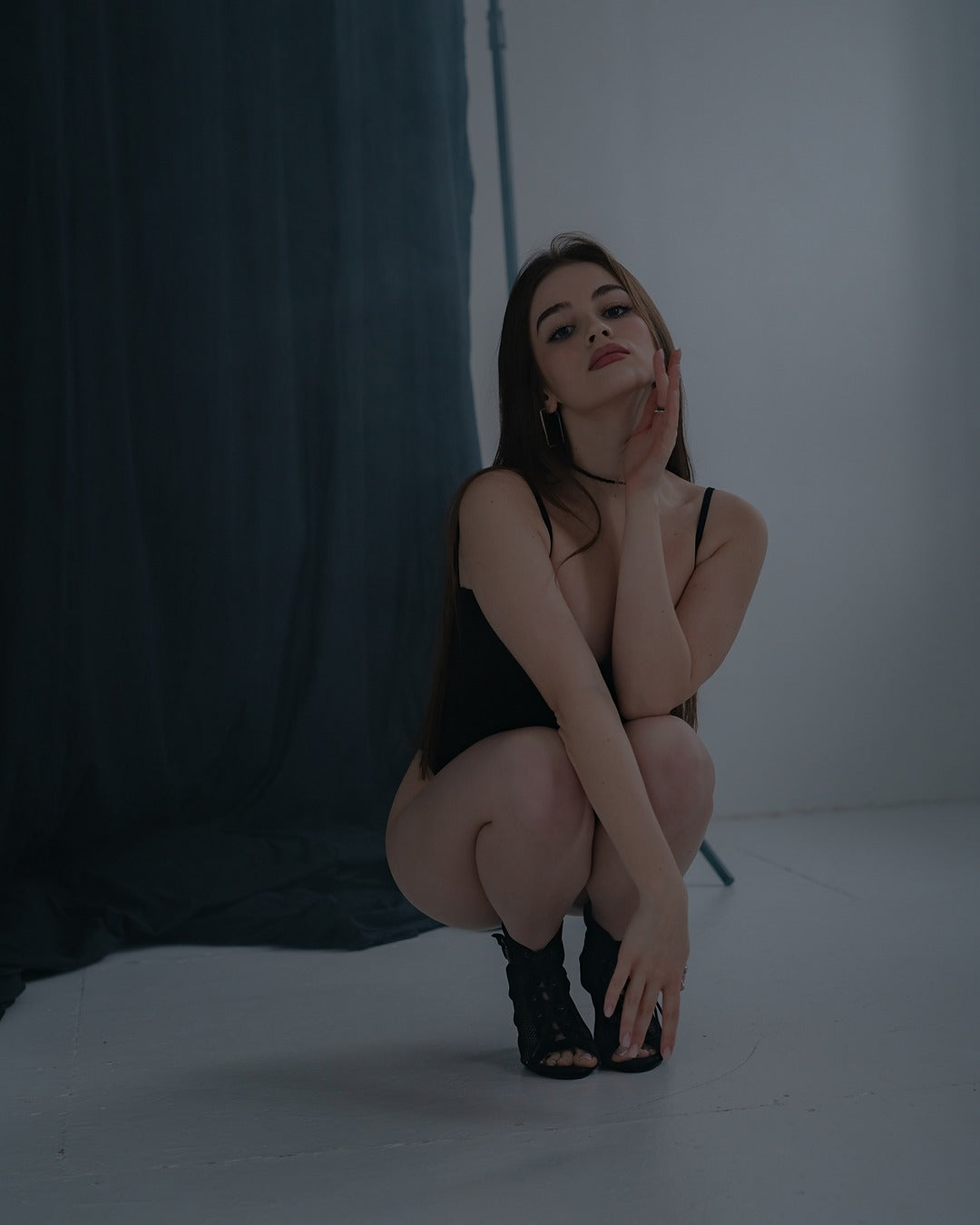 Black Convertible Bodysuit with Cups