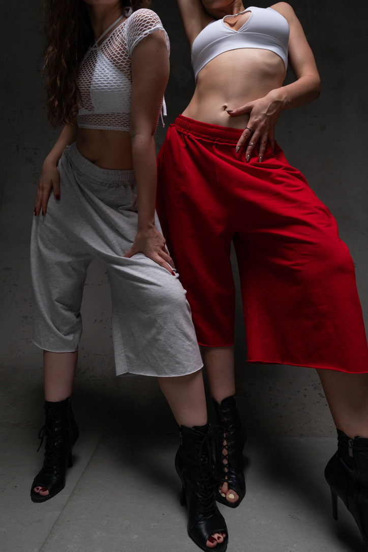 Red Hip Hop Dance Shorts