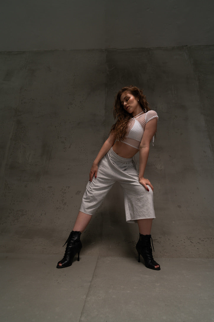 Grey Oversize Hip Hop Shorts