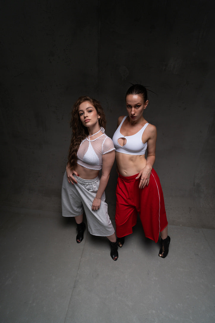 Red Hip Hop Dance Shorts