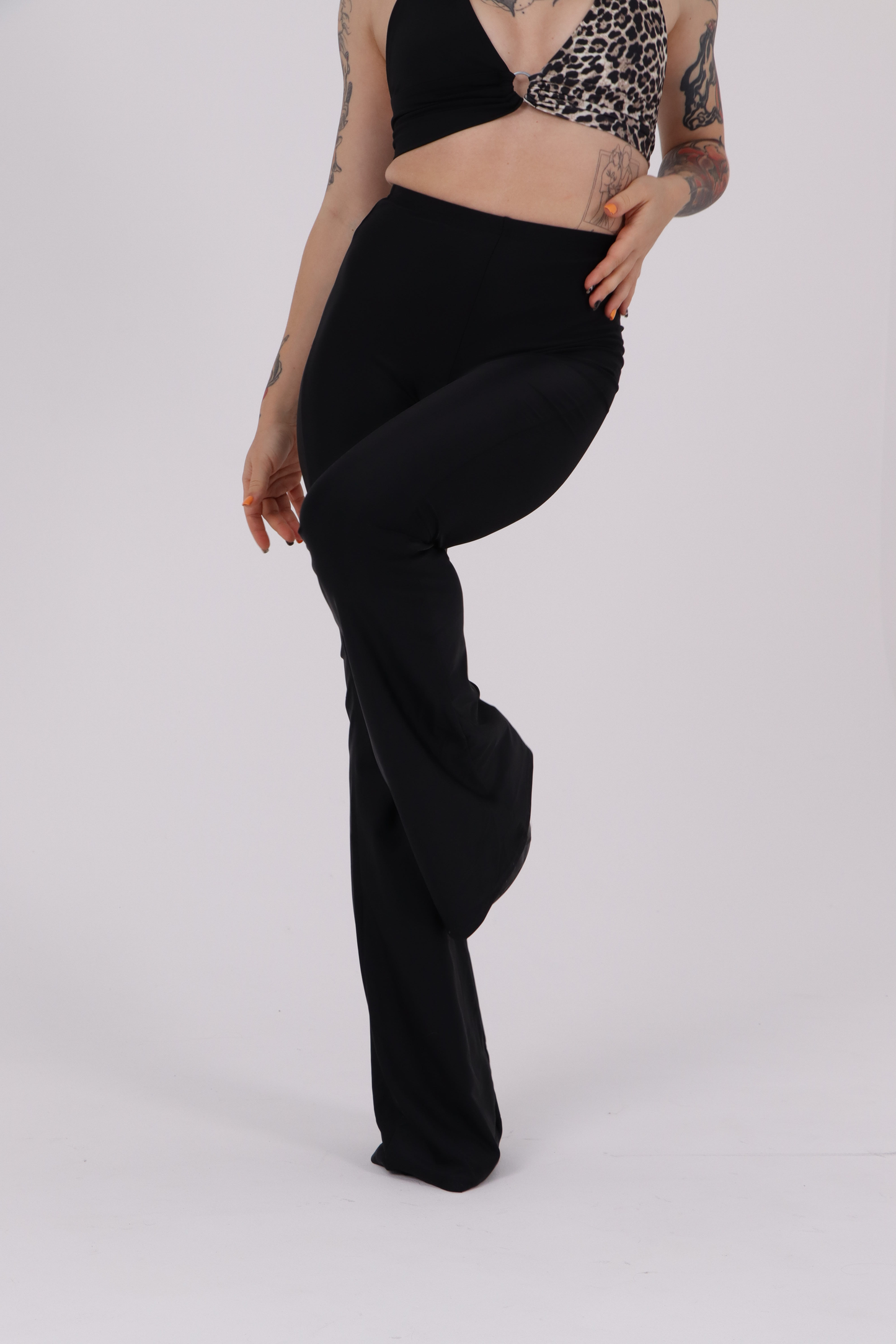 Black Leopard Ring Bralette Top