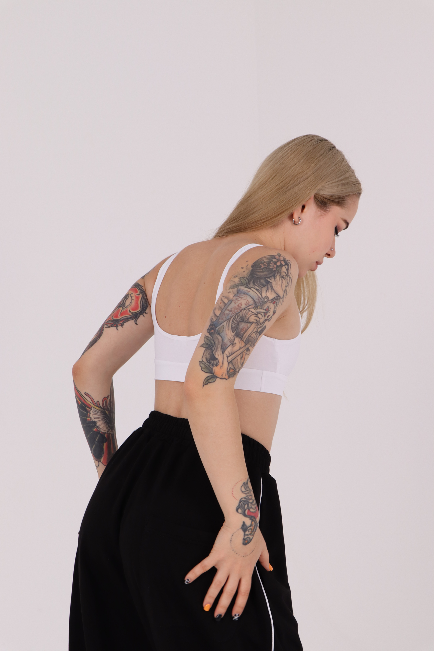 White Front Clasp Bralette Crop Top