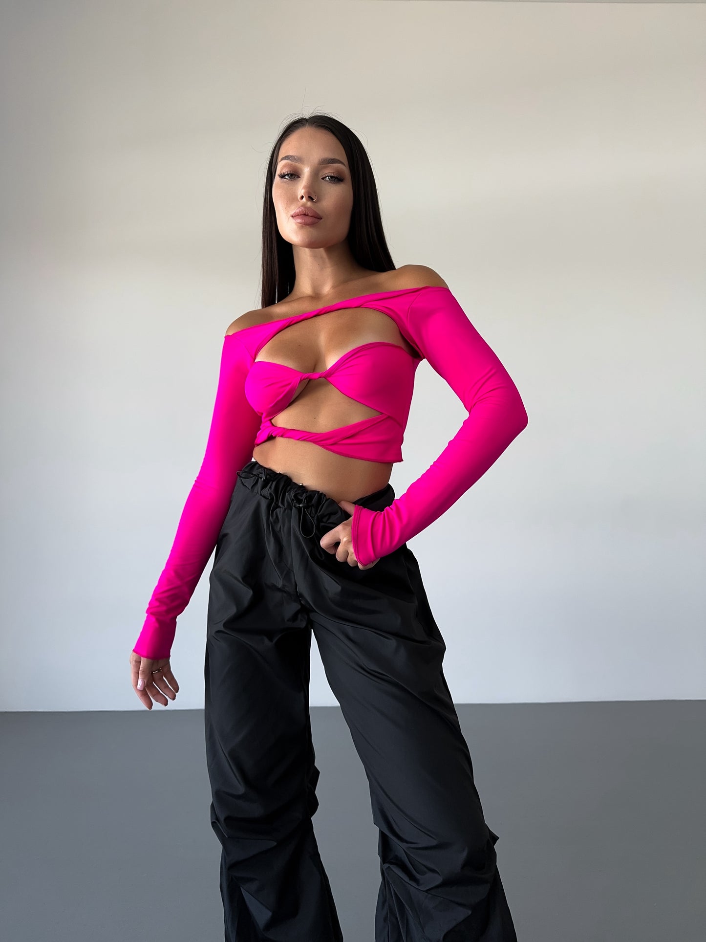 Magenta Reversible Dance Top