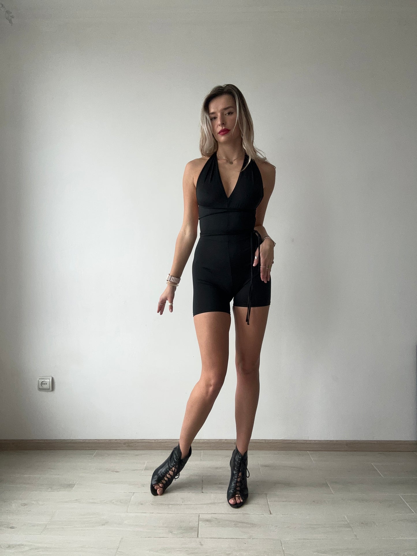 Black Multiway Backless Jumpsuit