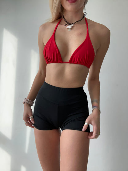 Red Triangle Bikini Bralette
