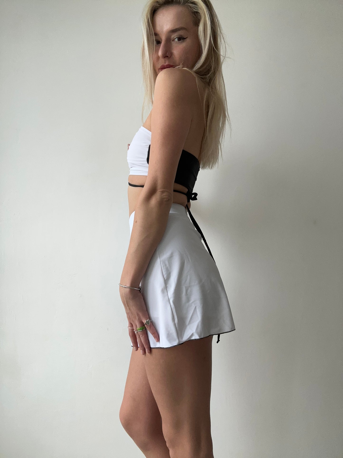 Black & White Multiway Tie Top