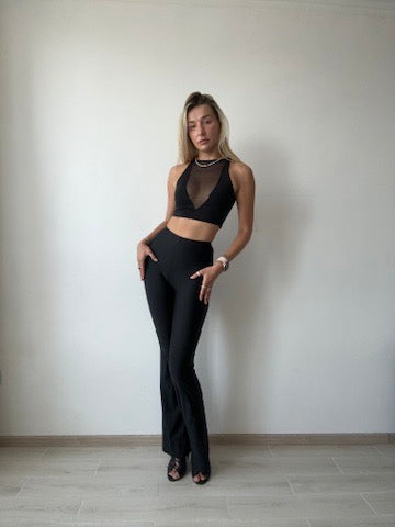 Sheer Panel Dance Top