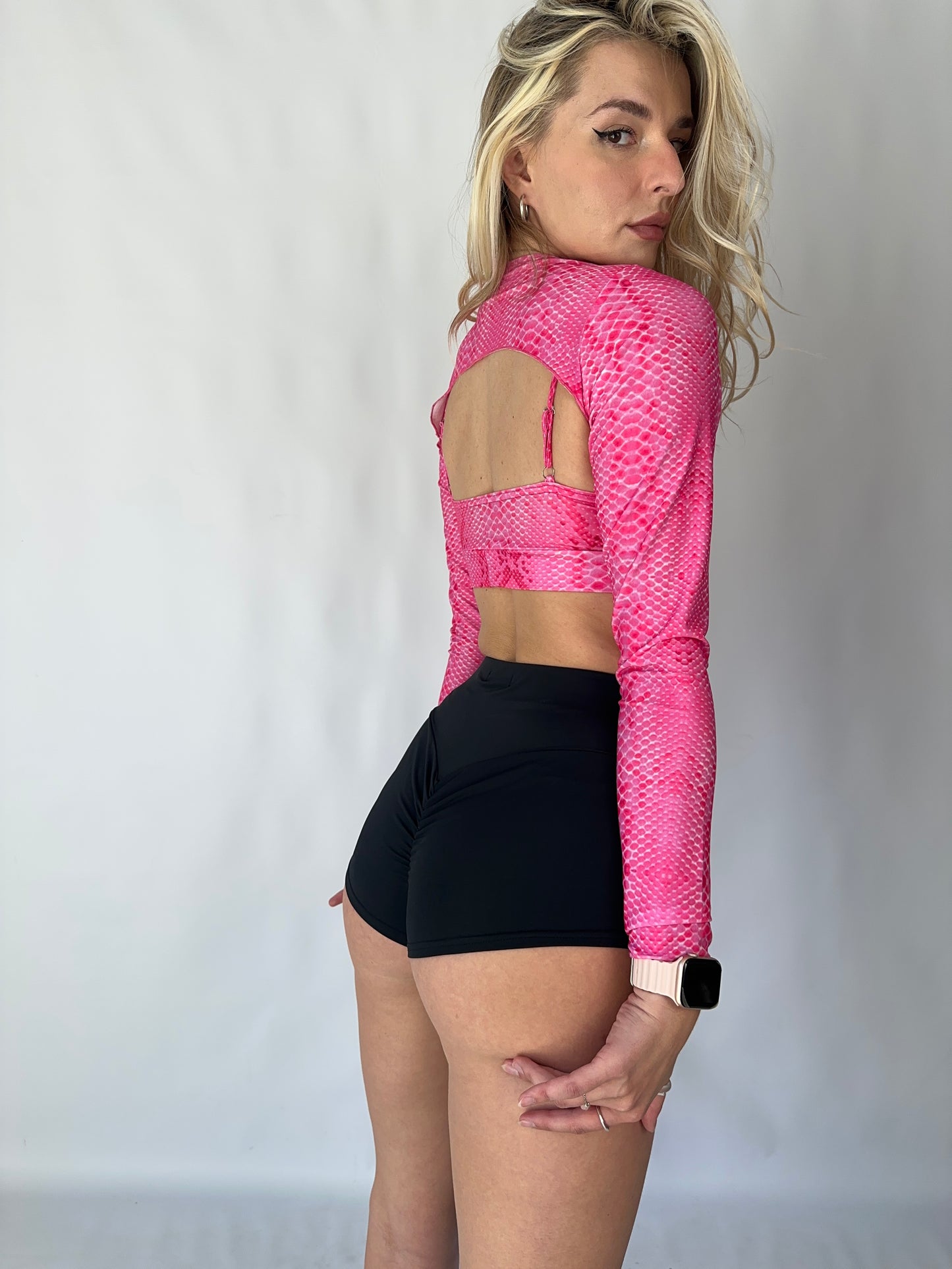 Pink Python Ring Bralette Top