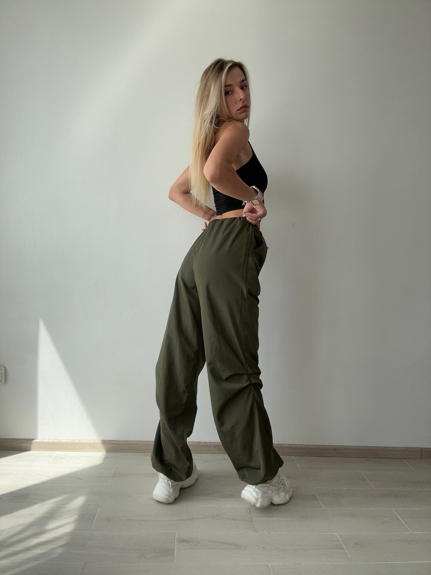 Black High Neck Tank Crop Top