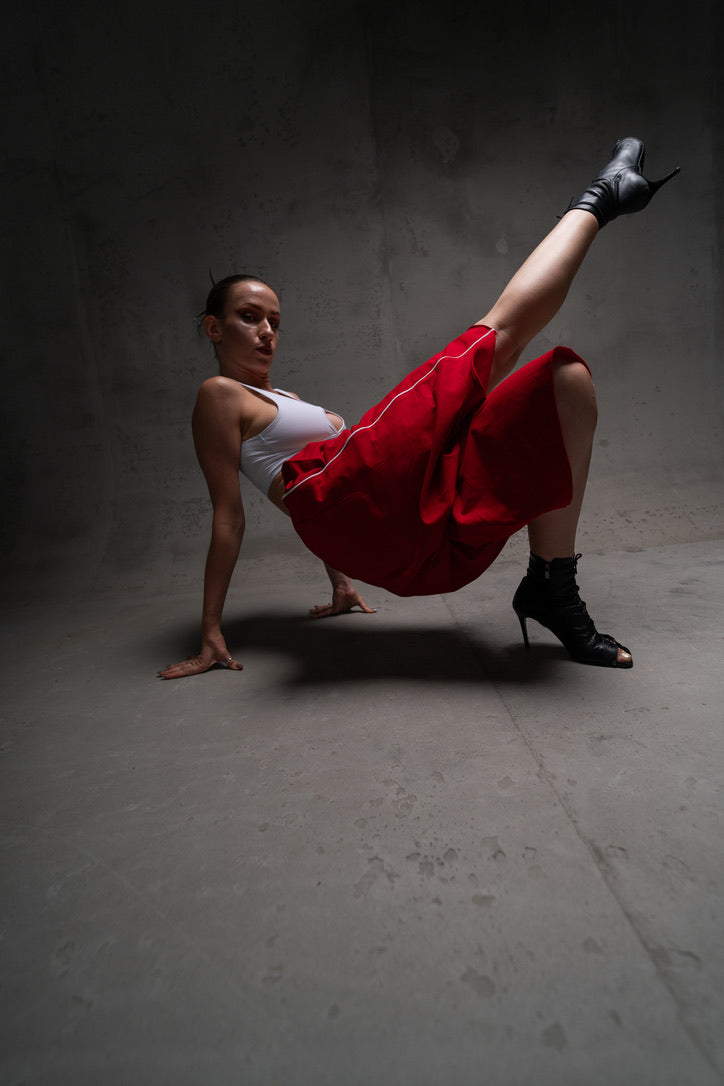 Red Hip Hop Dance Shorts