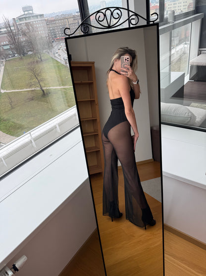 Mesh Pants Jumpsuit