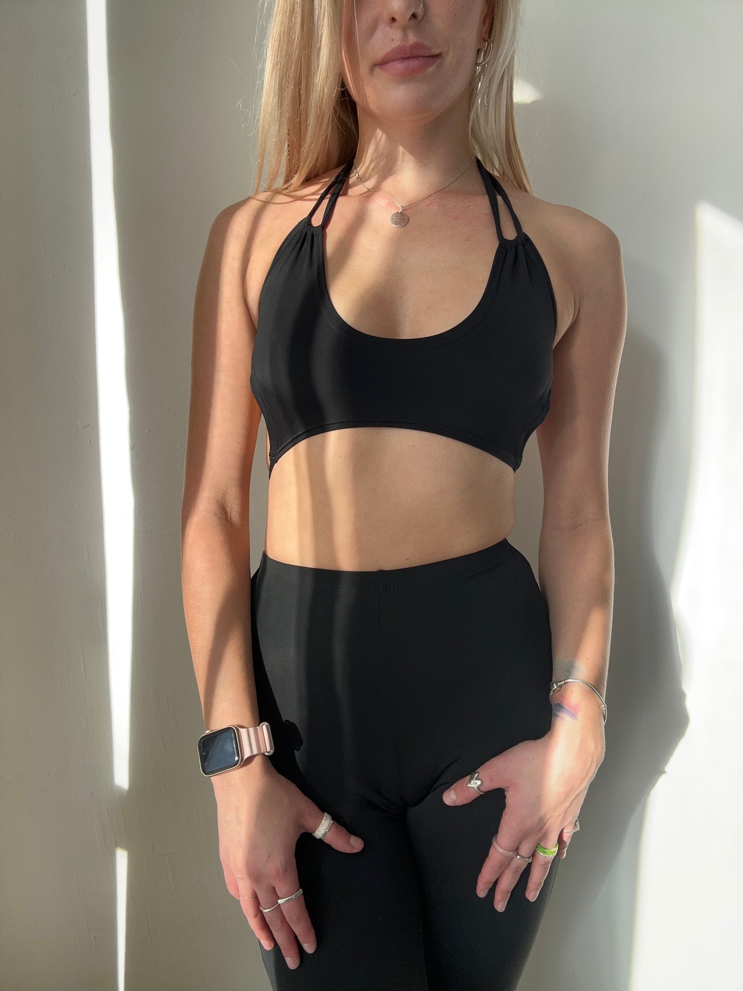 Black Multiway Wrap Dance Backless Top