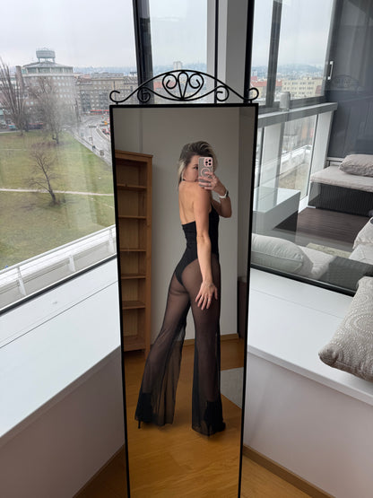 Mesh Pants Jumpsuit