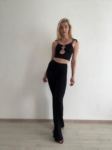 Knit Sleeveless Ring Detail Top