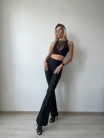 Sheer Panel Dance Top