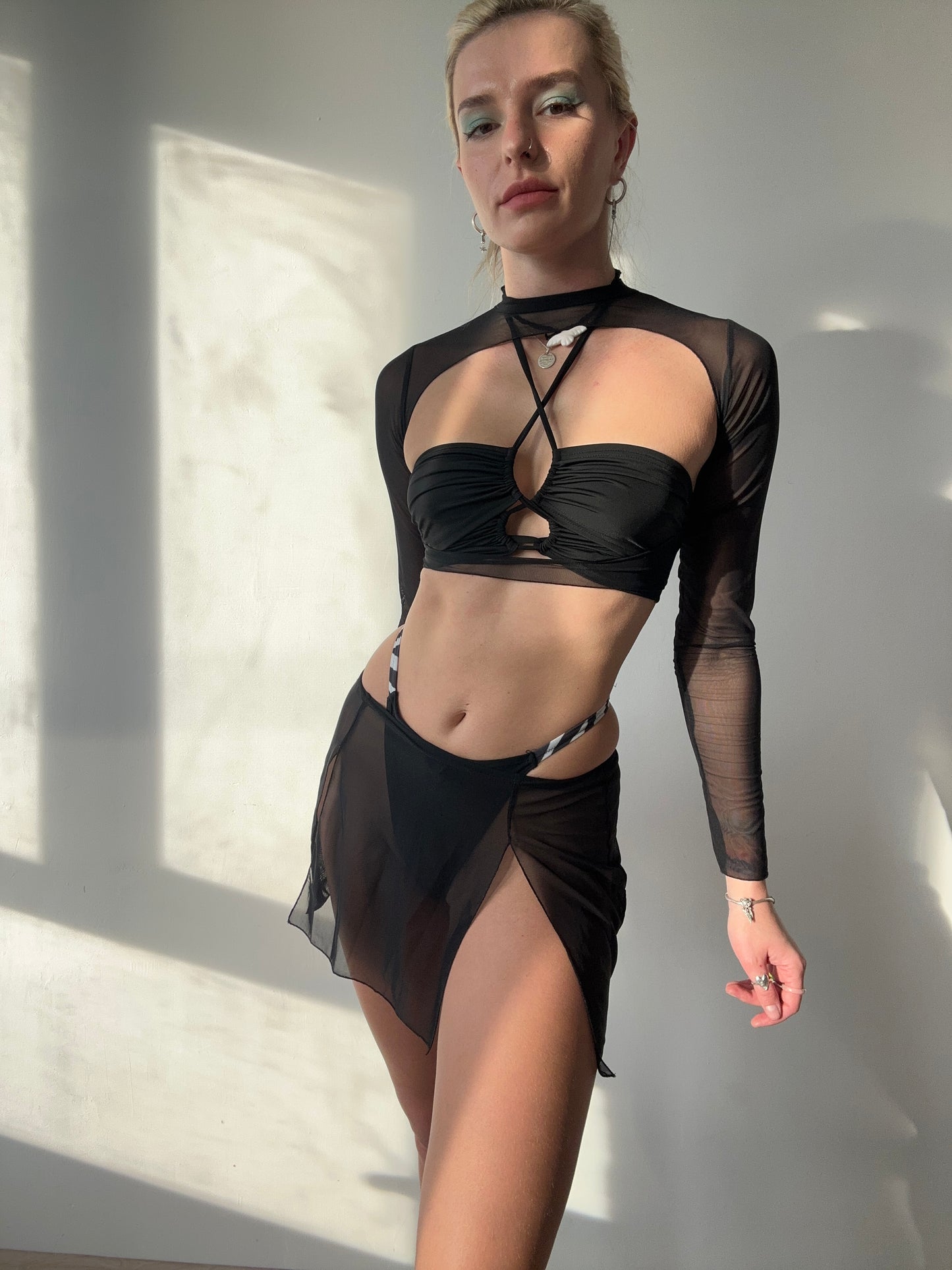 Black Panties with Zebra Insert