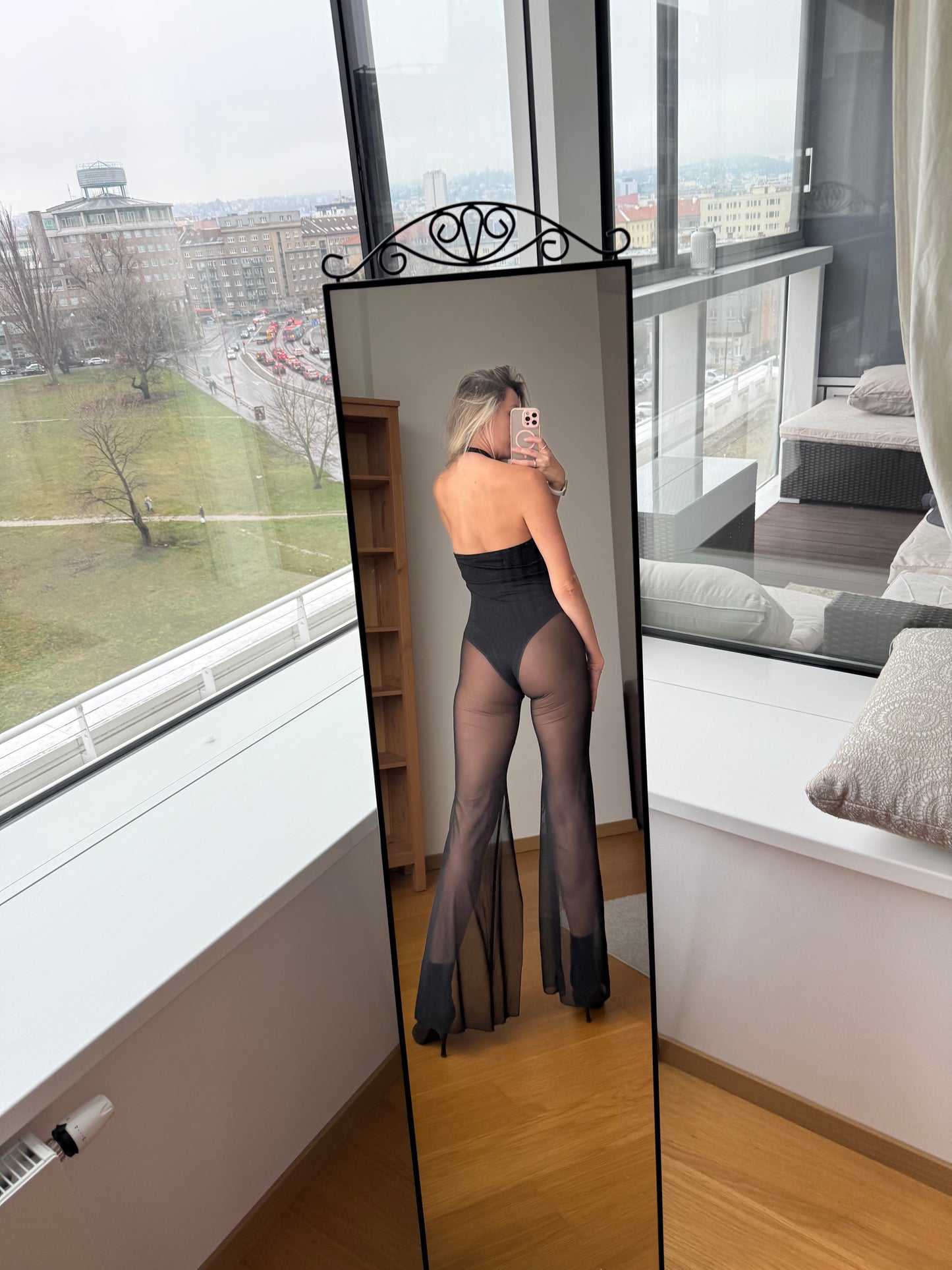 Mesh Pants Jumpsuit