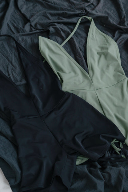 Green Multiway Shorts Backless Jumpsuit