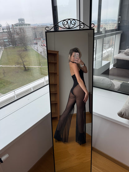 Mesh Pants Jumpsuit