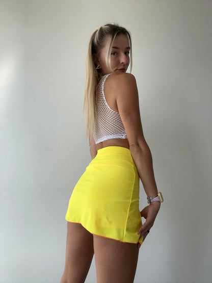 White Fishnet Tank Top