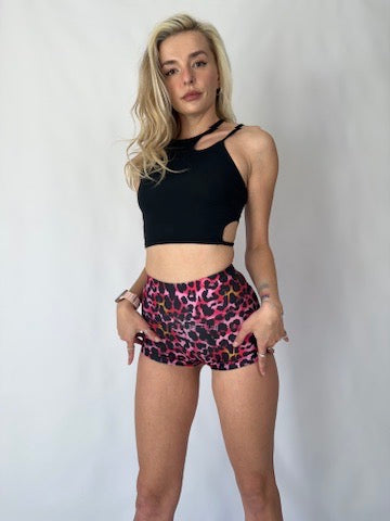 Black Cut-Out Performance Top