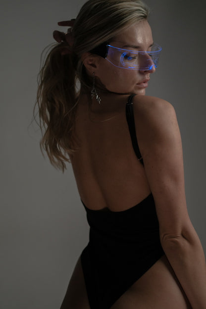 Black Strappy Backless Bodysuit