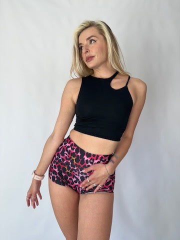 Black Cut-Out Performance Top