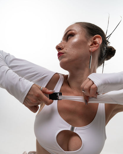 Beige Tie Dye Wide Leg Pants