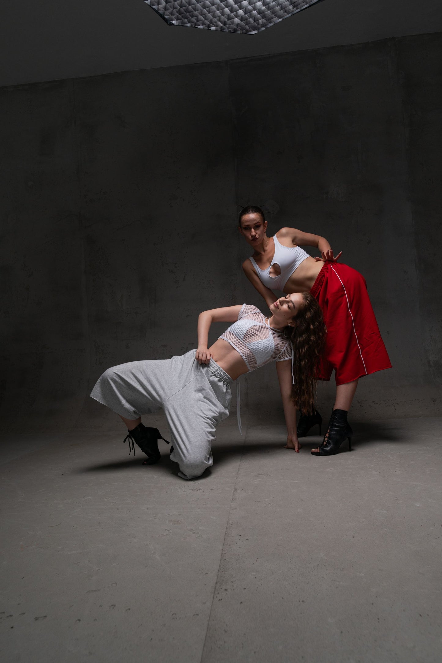White See-Through Mesh T-Shirt Crop