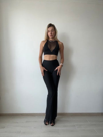 Sheer Panel Dance Top