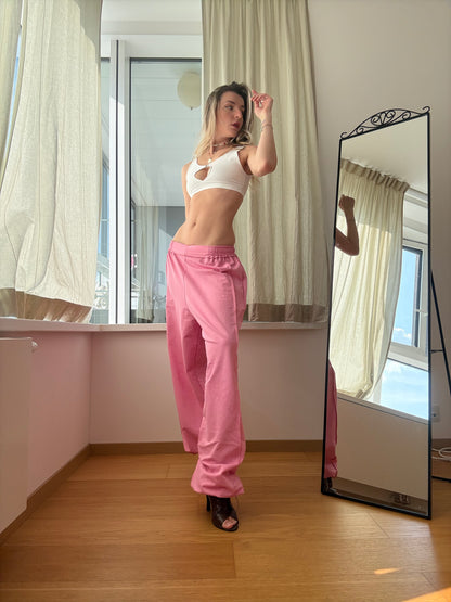 Pink Washed Oversized Dance Pants