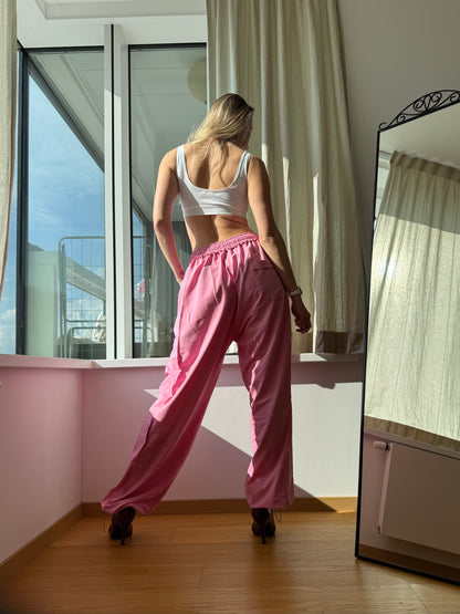 Pink Washed Oversized Dance Pants