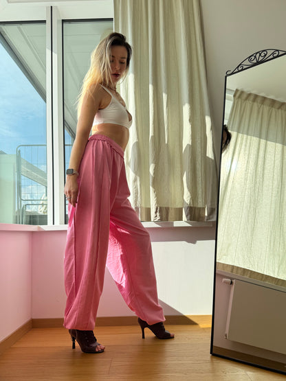 Pink Washed Oversized Dance Pants