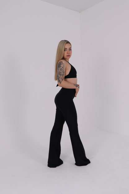 Black Leopard Ring Bralette Top