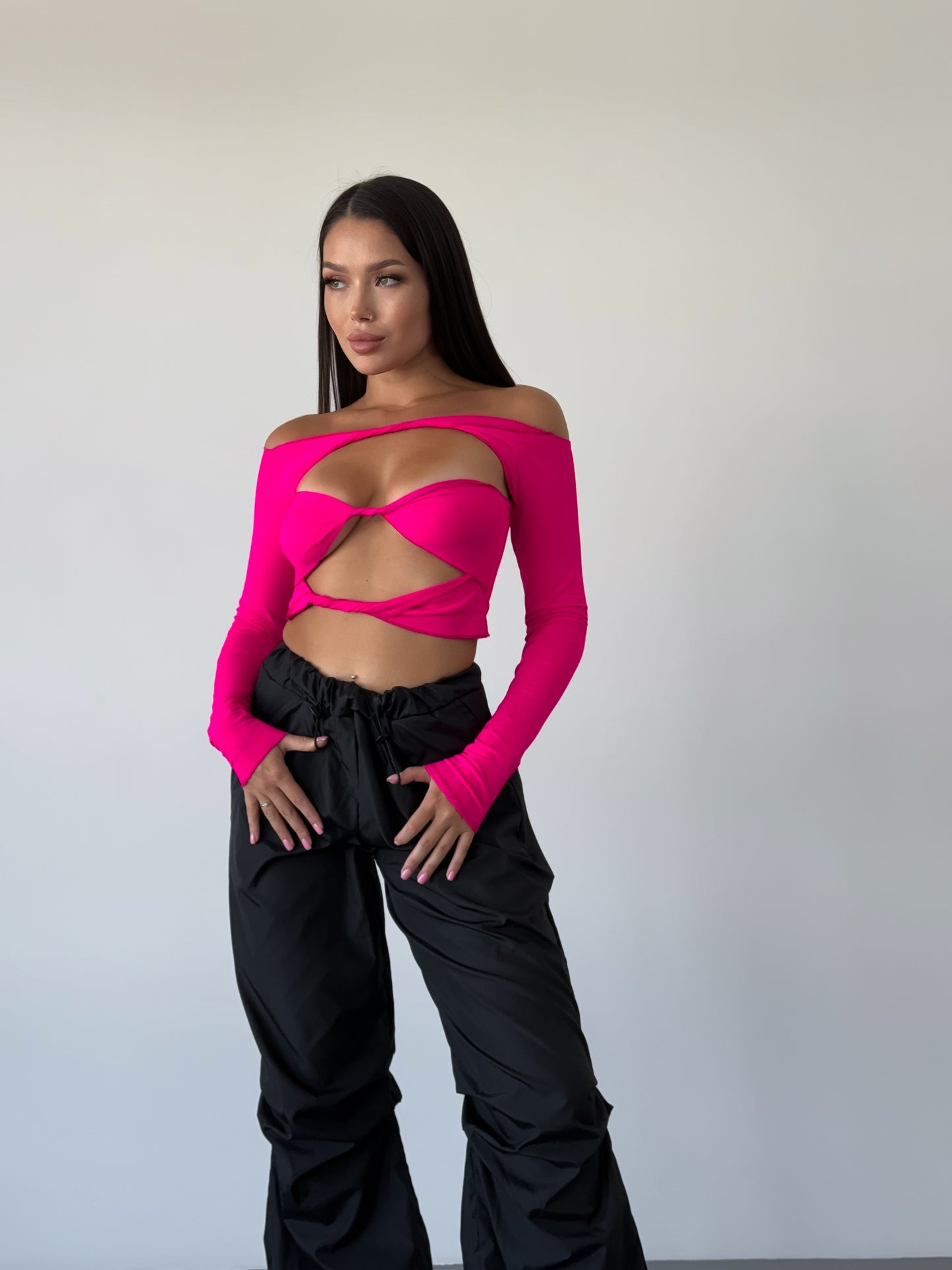 Magenta Reversible Dance Top