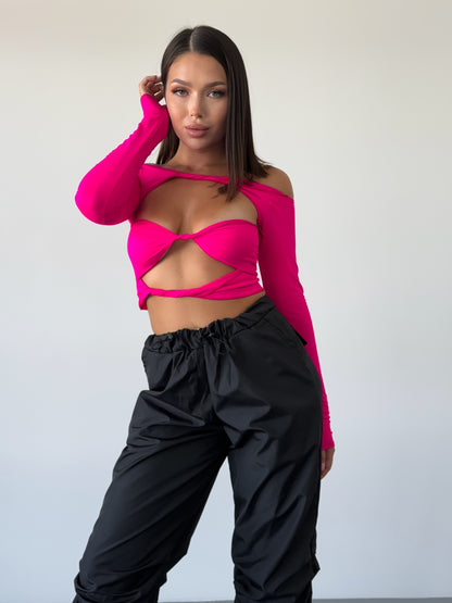 Magenta Reversible Dance Top