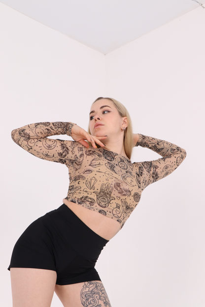 Black High Waist Ruched Booty Shorts