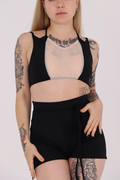 Two-Tone Decollete Performance Top